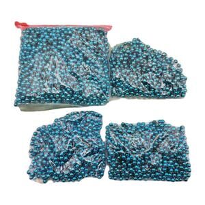 Teal Blue Plastic Bead Garland Over 125 Feet!